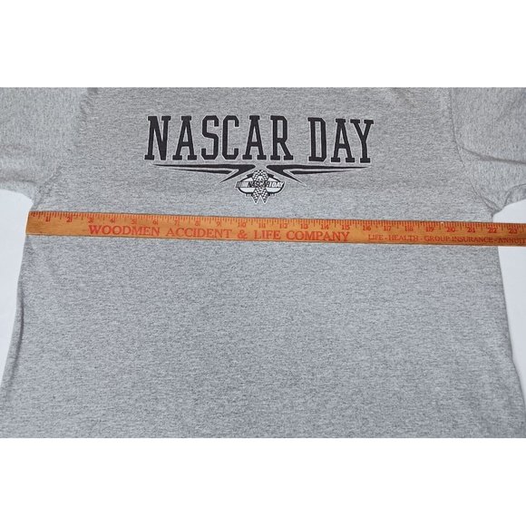 NASCAR DAY 2010 Mens XL T Shirt Gray Stock Car Auto Racing Anvil Cotton Blend - Picture 8 of 8